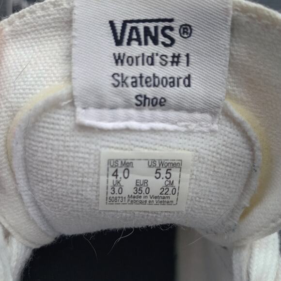 VANS Sk8 Hi Python Texture White High Top Unisex Women 5.5 Sneakers - Picture 5 of 7